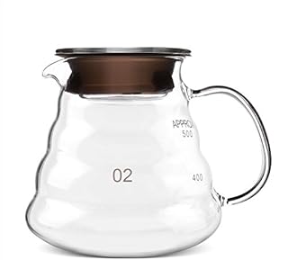 Nitrip 600ml Thickened Glass Clear Heat Resist Coffee & Tea Drip Pot Kettle Bar Accessory