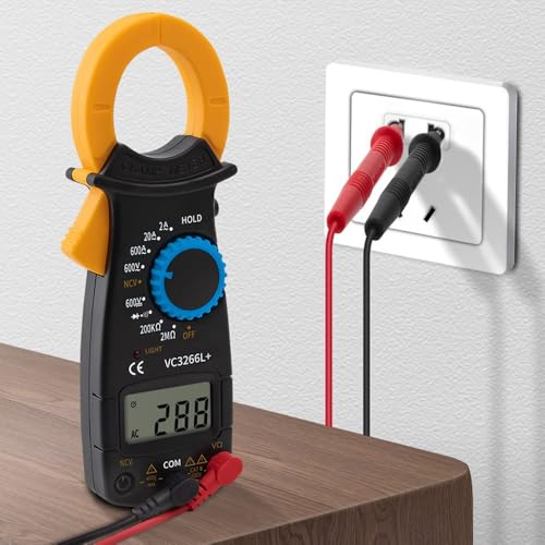 Alicate Amperímetro Digital Multímetro Mede Resistência Alternada e Tensão de Corrente Contínua Díod