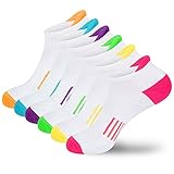 ▶ 【Atmungsaktive Sportsocken】 Modische atmungsaktive Sportsocken sind superweich, für den bequemen Gebrauch den ganzen Tag über geeignet, feuchtigkeitstransportierend, sneaker socken damen schnell trocknend und leicht zu reinigen.