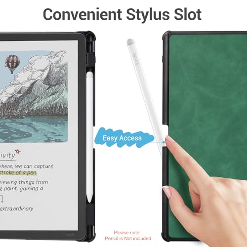 Image of CoBak Case for 11 inch Kindle Scribe 3rd Generation 2025, Kindle Scribe Colorsoft - All New PU Leather Cover with Auto Sleep Wake, Pen Holder for Scribe 11 inch 2025 Released