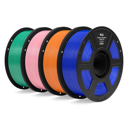 Image of ELEGOO PLA 3D Printer Filament Bundle 4KG Dark Blue /Orange /Pink /Sea Green | 1.75mm Dimensional Accuracy + /- 0.02mm, 4pcs 1kg Spools, Fit Most FDM 3D Printers