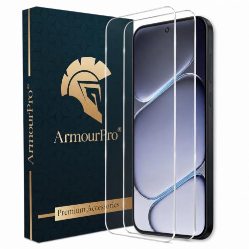 Image of ArmourPro 3D Borderless Tempered Glass for OnePlus Nord CE 6 Lite and Nord CE 3 Lite, Set of 2 HD Clear Screen Protectors with 3D Curved Edges, 9H Hardness, Oleophobic Coating, Case Friendly