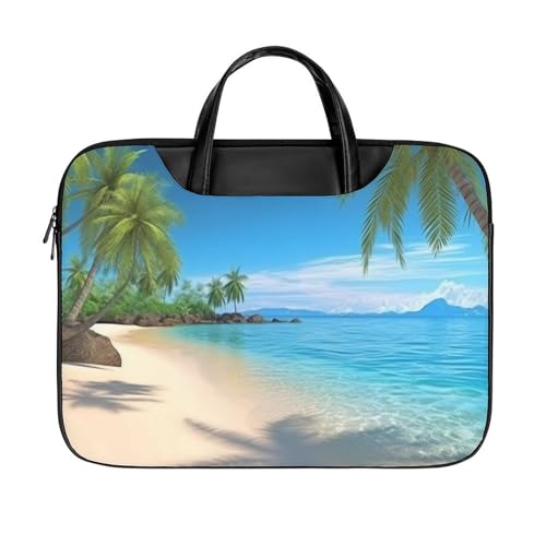 Bolso para laptop 15.6" cuero impermeable casual miniatura 1