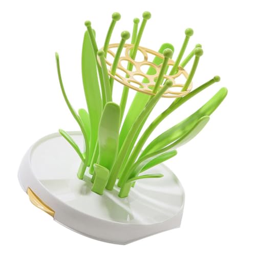 Beaupretty Estante Secado Biberones Multifuncional Verde para Bebés Diseño Drenante Almacenaje Higiénico y Duradero para Botellas y Accesorios de Alimentación Infantiles