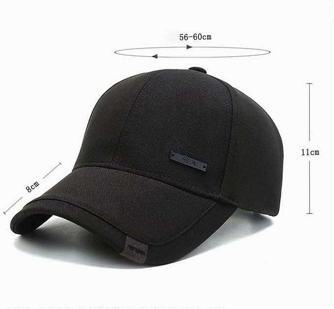 Image of Baseball Cap for Men Woman Sports Cap Sun Hat Quick Drying Soft Polyester Fiber Adjustable for Men and Women Black