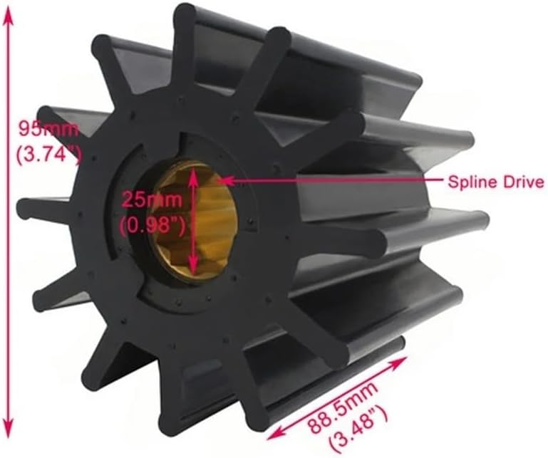 Water Pump Impeller Fit For 17936-0001 21676-0001 500145 8301-01 875814-6 875697 845796 844683 842857
