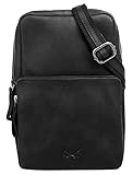 Sansibar Crossover Bag SYLT Echt Leder schwarz Herren, Damen - 020726
