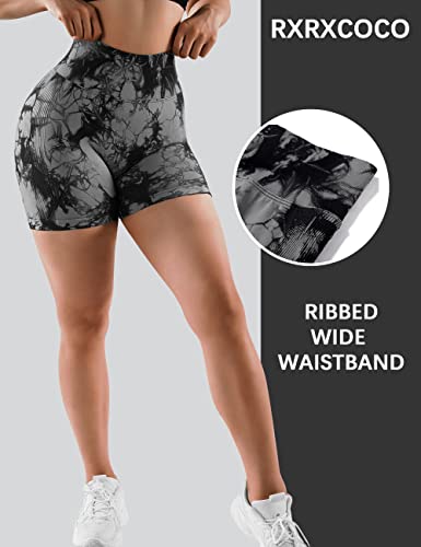 Rxrxcoco Women's Seamless Workout Booty Shorts For Women Scrunch Butt Lifting Shorts 3” High Waisted Booty Yoga Shorts #TOP1