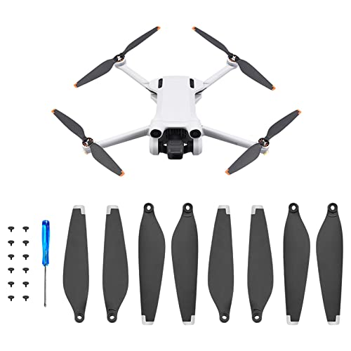 Newmind 4Pieces Propellers Silver Edge Spare Blades for DJI Mavic Mini 3 Pro Drone Accessories