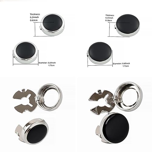 Image of Mens Button Covers Tuxedo Shirt Cufflinks Alternative | Fake cufflinks and alternative fashion jewelry accessories for mens formal business dress shirts suits and groomsmen