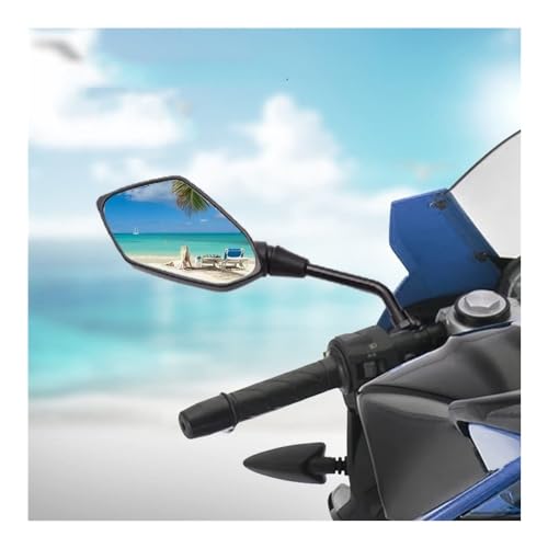 Rétroviseur moto de guidon convexe finition soignée fixation 10mm - 2