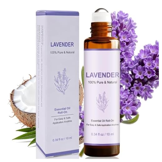 10ml Relajación con lavanda Roll-On Aceite Esencia, Aceite Esencial para Aromaterapia, Regalo de Aceite Esencial de Perfume, Aliviar el estrés y relajar el cuerpo y la mente, Se puede llevar consigo