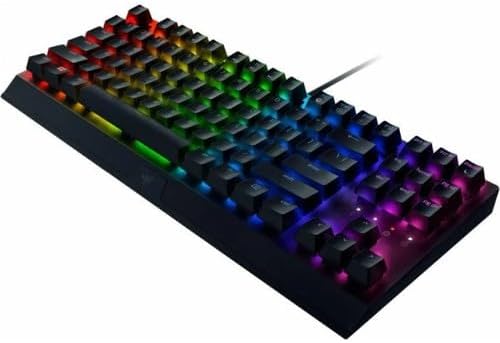 Razer BlackWidow V3 Tenkeyless (Yeşil Anahtar) - Kompakt Mekanik Oyun Klavyesi (Tıklanabilir Mekanik Anahtarlar, Kompakt Form Faktörü, Tamamen Programlanabilir Tuşlar) Türkçe klavye | Siyah