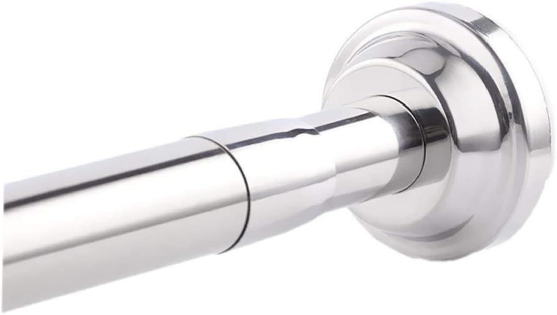 Luxshiny Bathroom Rack Closet Rods for Hanging Spring Tension Rod Stainless Steel Extendable Rail Bar