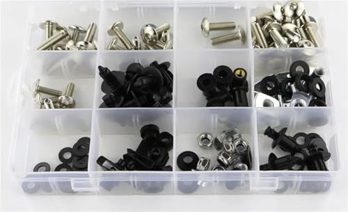 Kit visserie carénage YZF R1 2009-2014 en finition argent haute résistance