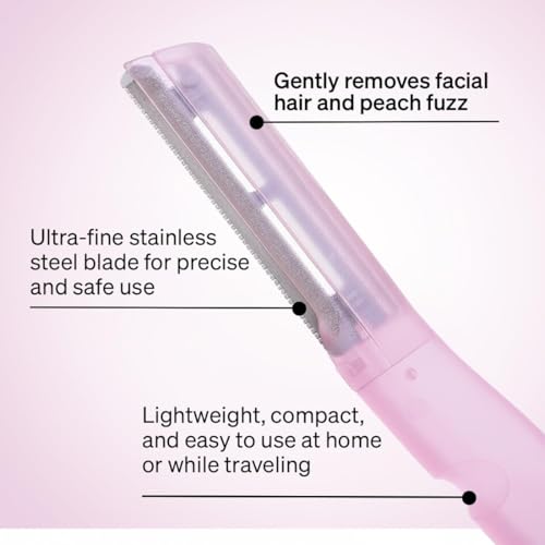 Image of Namyaa Women's Reusable Facial Razors - Pack of 3 | Quick & Pain-Free Hair Removal Tool | Ideal for Eyebrows, Upper Lip & Chin | Works on All Skin Types