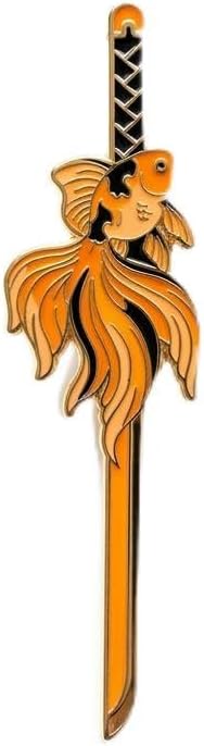 Kagurabachi Koi Goldfish Katana Sword Pin