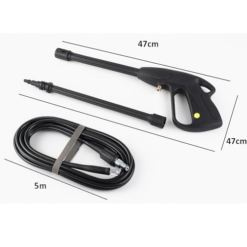 Winhub High Pressure Washer Gun Kit 5M Hose Set – 3000PSI Power Washing Spray Gun with Quick Connect, Leak-Proof Design,Car, Patio, Window, Floor Cleaning Tool (Black) - Image 3