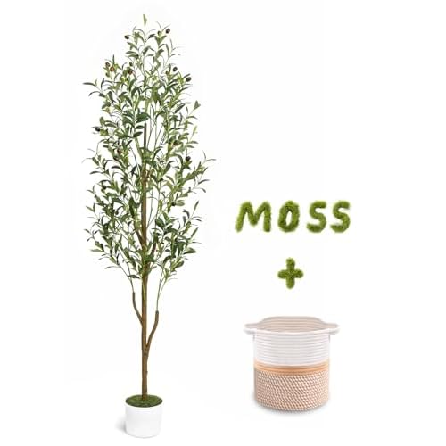 Waipfaru 6FT Faux Olive Tree with Planter