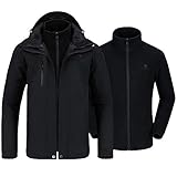 Praktischen Extras - Vielseitig und multifunktionell als Doppeljacke konzipiert, ist jede Jacke auch einzeln mit nützlichen Extras ausgestattet. Mit insgesamt 4 Reißverschlusstaschen, einer regulierbaren Kapuze und einem Saum inklusive Schnürzug punktet die Außenjacke im lockeren Schnitt. Auch die Hardshelljacken lässt sich am Saum regulieren und bietet Ihnen mittels durchgehendem Reißverschluss und Stehkragen hervorragenden Windschutz und praktischen Komfort!