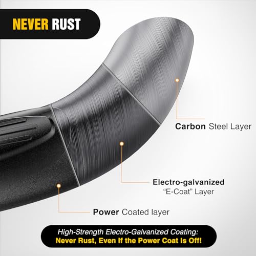 Image of Nilight Tow Hitch Step for 2 Inch Receiver Heavy Duty Steel Universal Rear Bumper Guard 350lbs Capacity Wide Non Slip Trailer Hitch Step Bar with 5 /8 inch Pin Clip Fits Pickup Truck SUV Van