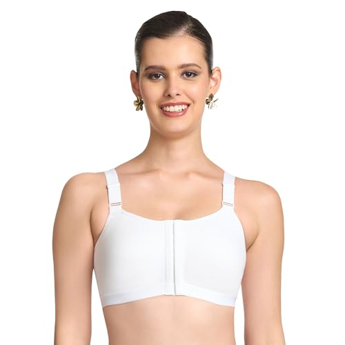 Image of TRYLO Cotton Riza Women's Non-Padded Non-Wired,Full Coverage,Seamless Front Open Bra