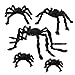 Produktbild amivoo Riesige Halloween-Spinnen  5 Stück schwarze haarige bewegliche Spinnen-Requisiten, für drinnen und draußen, gruselige Spinnen-Dekorationen für Hof, Veranda, Terrasse, Garten, Zuhause, Spukhaus