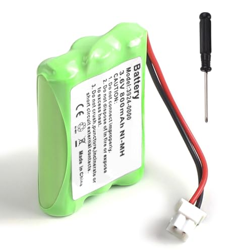 SHAWOROCE Batería de 800 mAh, 3,6 V, compatible con Slendertone Ceinture Electrostimulation Fitness ABS System 7 E70 X10 X70 dispositivos NI-MH recargable 3924-0000