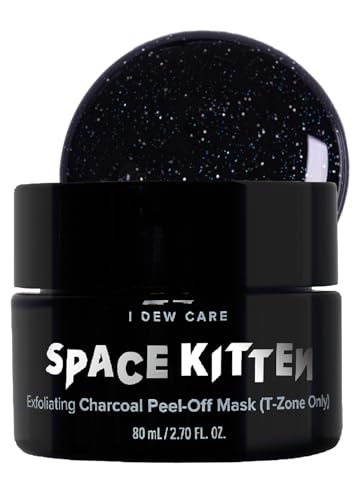 I DEW CARE Peel-off Face Mask - Space Kitten | Blackhead Remover, Whitehead Mask, Exfoliate with Charcoal, For T-zone, Pore Clearing, 2.70 Fl Oz
