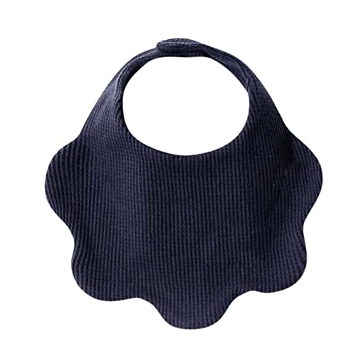 Letuwj Cotton saliva towel Baby petal bib Newborn bib Lovely solid summer