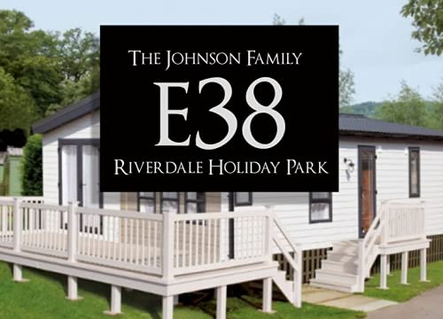 Acrylic MasterAluminum faced sign plaque - Self adhesive fixing - Ideal for caravan, mobile home (200mm x 140mm)