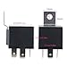 GTIWUNG 2 Pack 12V 40A Car Relay Harness 5 Pin SPDT with Color-Labeled Wires