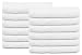 24 PCS NEW WHITE 20X40 100% COTTON ECONOMY BATH TOWELS SOFT & QUICK DRY (2 Dozen)