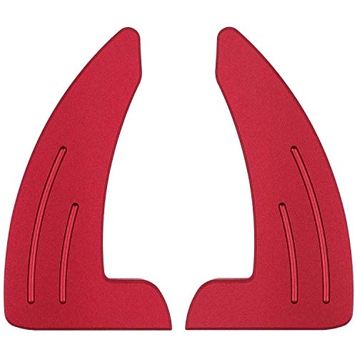 Steering Wheel Shift Paddle Extended Shifter Trim Cover for Dodge Challenger Charger Durango RT & Scat Pack 2015-2024, for Jeep Grand Cherokee 2014-2020 Interior Decoration Accessories (Red 2PCS)