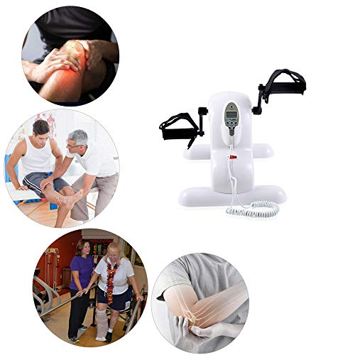 Image of Folding Treadmills Electric Pedal Exerciser for Seniors Portable Fitness Cycle for Arm /Leg Exercise Cycling Trainer