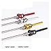Quick Release Skewer Titanium Alloy Axle Quick Release Skewers 74mm/130mm Folding Bike, 100mm/135mm MTB Road Bicycle Parts QR Lever(74mm 130mm Titanium)