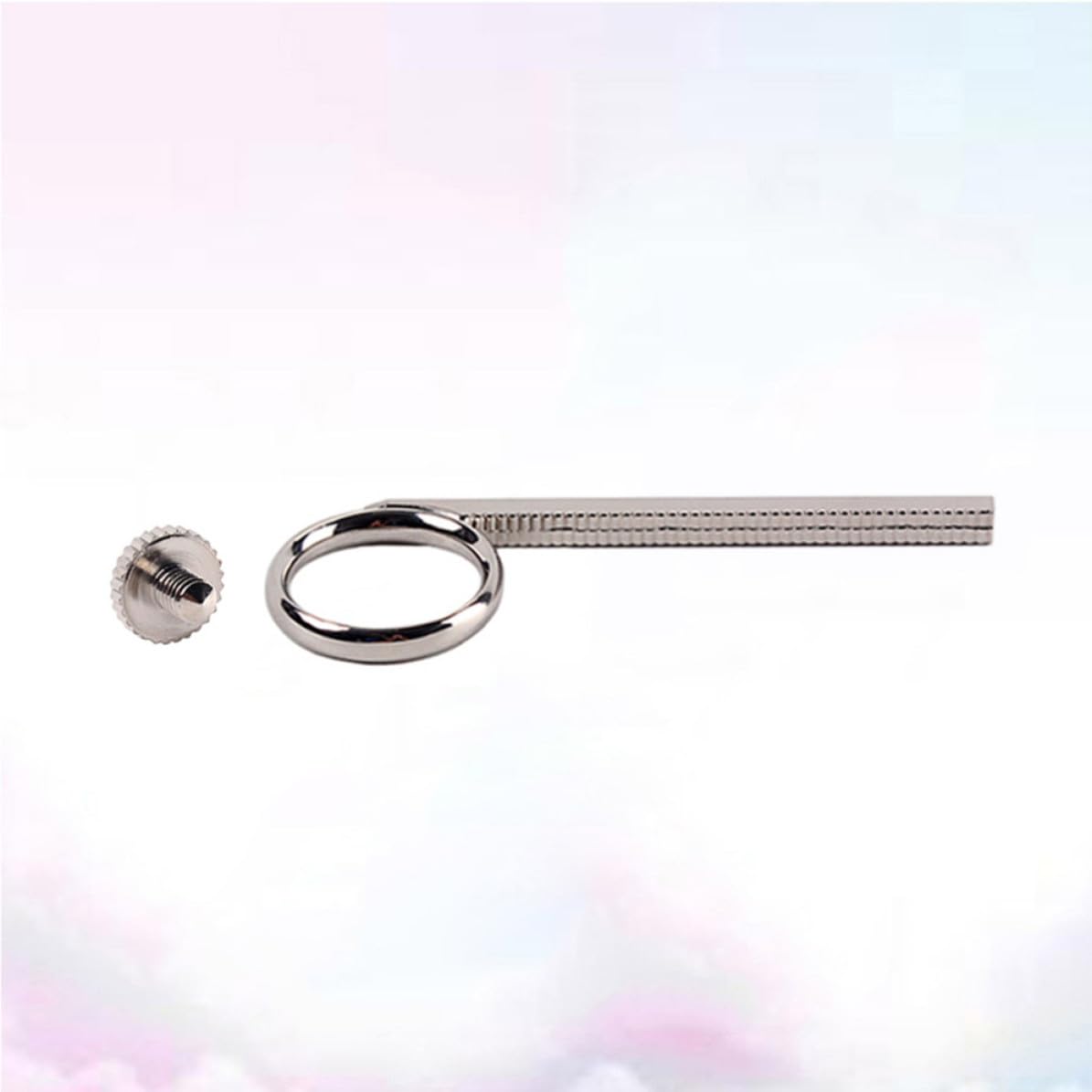 Hemobllo 2pcs Anneau de Traction pour Doigt en Métal Argenté pour Trompette et Cornet, Accessoire de Remplacement Facile à Utiliser pour Amateurs de Trompette