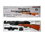Kamtanath M40 Sniper Toy Gun for Kids with Scope – Airsoft BB Rifle Toy for Outdoor Shooting Games – Realistic Plastic Toy Gun for Boys Age 5+ – Long Range Outdoor Play & Birthday Gift