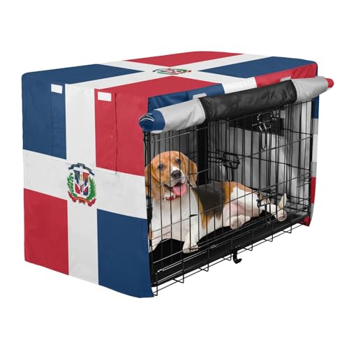 Housse de cage pour chien facile à installer avec ouvertures de ventilation taille M