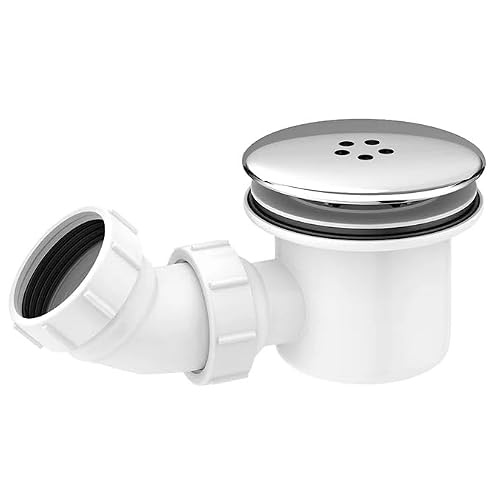 Corso Bathrooms Chrome | Shower Waste | Fast Flow | 90Mm Shower Waste | | Round Top | Shower Waste