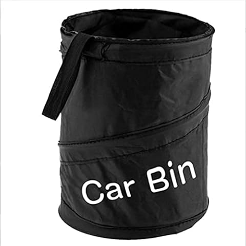 Pontedinvoy Bin For Car - Collapsible Pop-up Bag for Black,Car Dustbin Small, Trash Bag , Rubbish Bin,Storage Bucket,Used in Household and Office Trash Cans, Car Camping Trash Cans Cover