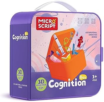 SOURRI Kids Toys for Boys Girls Age 3 up, 3D Puzzles Occupation for Kids Cognition Box, 4 Scenes in One Box, DIY Crafts Kit Gift for Children 7 41eBSc8Br4L. AC