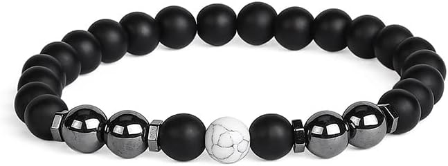 Miniatura 5 de Tobillera de obsidiana negra antihinchazón, ajustable, con drenaje linfático, pulsera de obsidiana negra, pulsera de obsidiana magnética