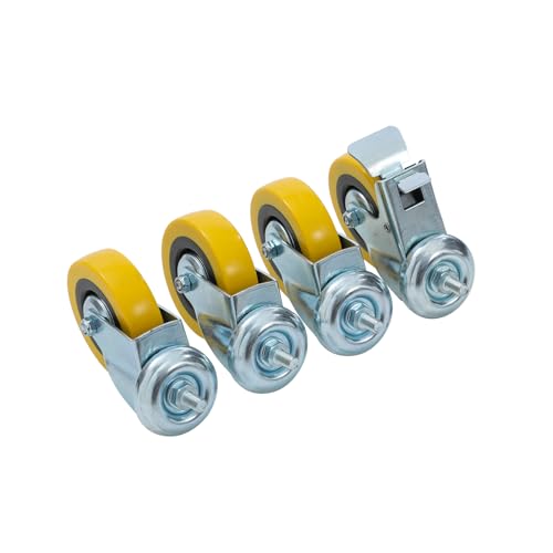 KATSU Tools Reifenwagen – 136 kg Kapazität, anschließbar, robuster Rollwagen für Reifen, Räder, Möbelgeräte, Umzüge und mehr (63,5 x 63,5 x 11,5 cm)