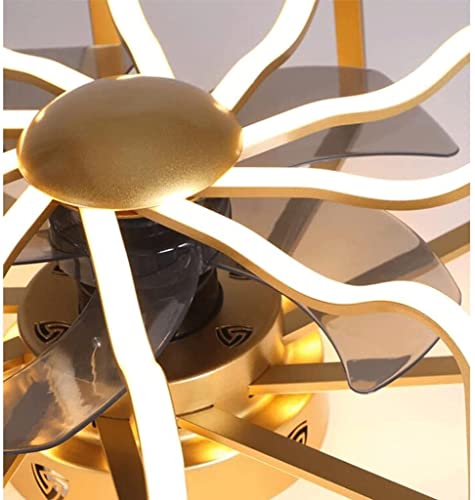 Ventilateur de plafond moderne en cage 22,8 pouces avec télécommande pour petite chambre - 4