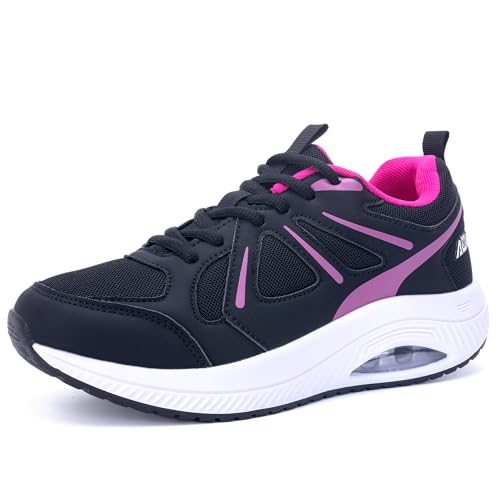 W WINBET Wide Walking Shoes for Women Arch Support Orthotic Sneakers Plantar Fasciitis Tennis Shoes for Foot Pain Relief, US Size 10.5