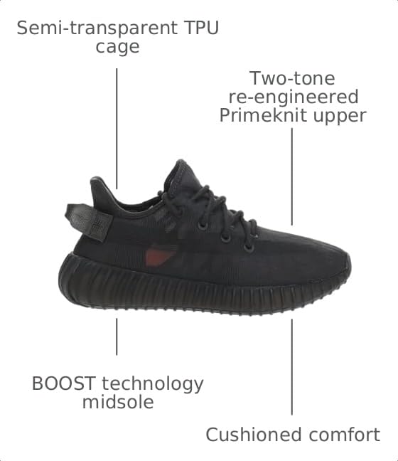 Image of adidas Kids Boys Yeezy Boost 350 Shoes
