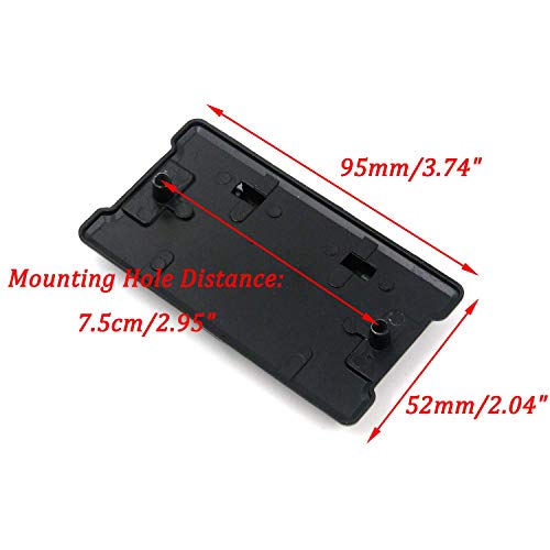 Antrader Zinc Alloy Rectangular Pull Handle Locker Bail Cabinet Ring Pull Elliptical Grip, 3.74" X 2.04", 4-Pack #TOP1