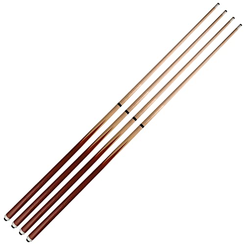 HMQQ 58' 2-Pieces Pool Cue Stick with Coffee Color and 13mm Leather Tip Weight 20OZ (Coffee Color...