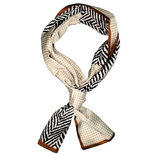 57” Silk Like Head Scarf Satin Scarf Silk Printed Square Neck Satin Scarfs for Bag Hair Scarves Handbag Gift2